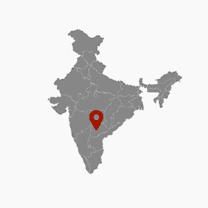 Hyderabad on India map